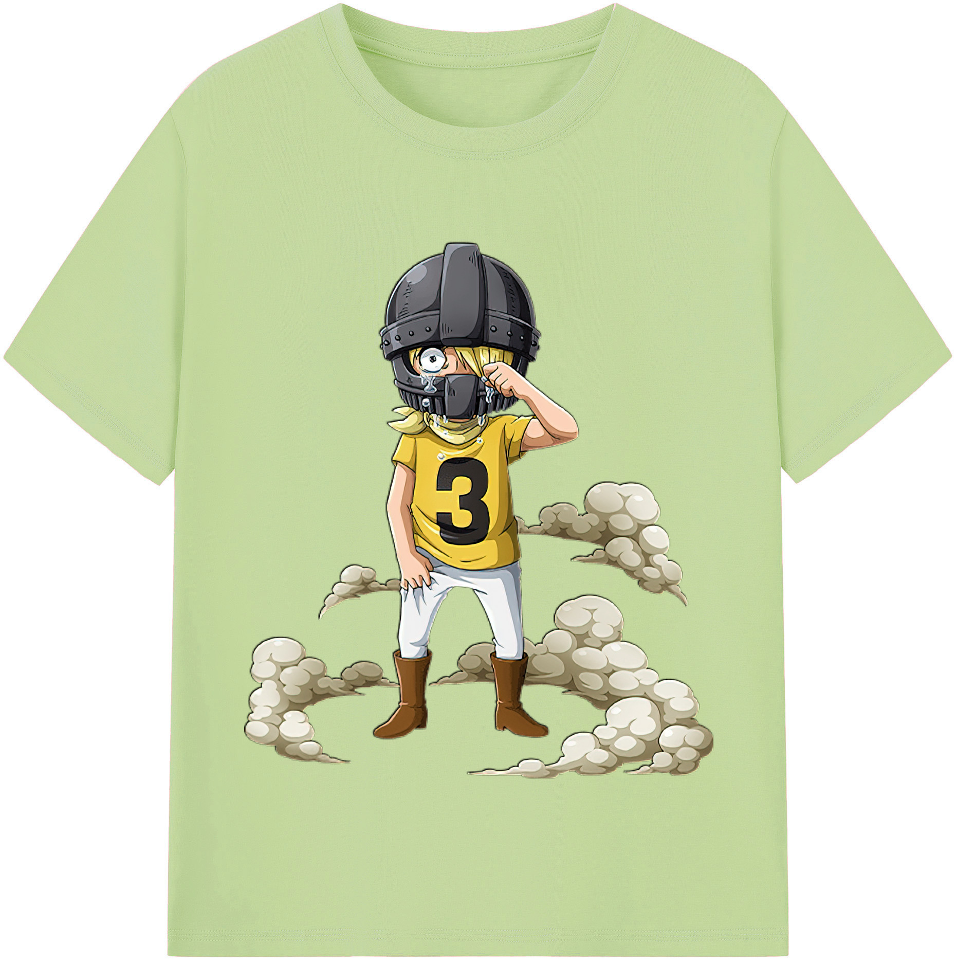 ワンピース サンジ ONE PIECE Sanji 綿100％半袖Tシャツ（フロントプリント）